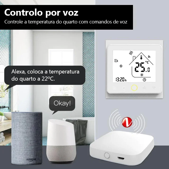 Termostato Controlador Zigbee para Bomba de Calor