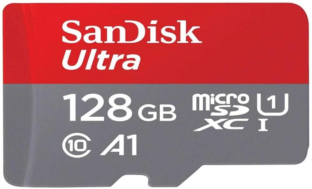 Sd Microsd Card 128gb Sandisk Ultra A1 Class 10 Inkl. Adapt