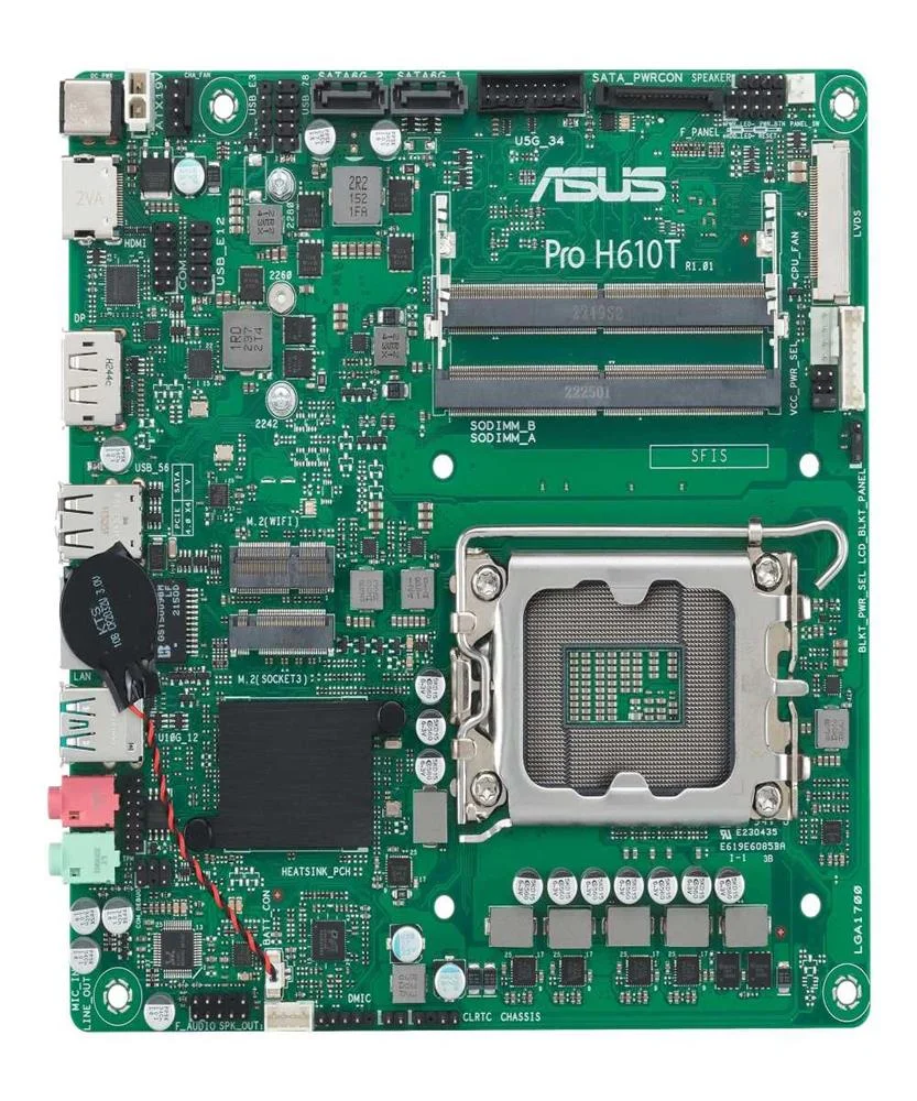Mb Asus Pro H610t-Csm                (Intel,1700,Ddr5,Tmitx)
