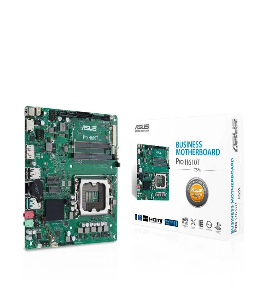 Mb Asus Pro H610t-Csm                (Intel,1700,Ddr5,Tmitx)
