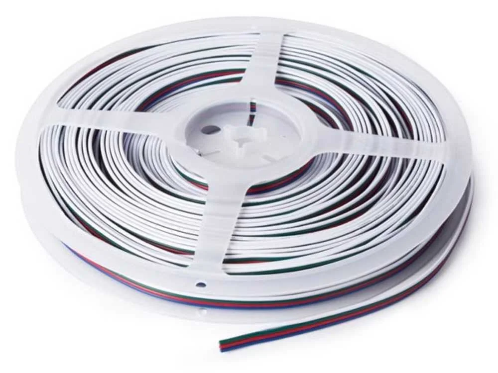 Cabo RGB 4-Condutores para Faixas LED  (25 M) 4 X.