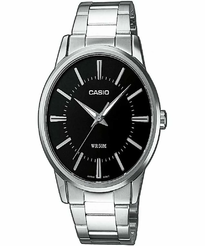 Relógio Masculino Casio Mtp1303pd1aveg Preto Prateado 