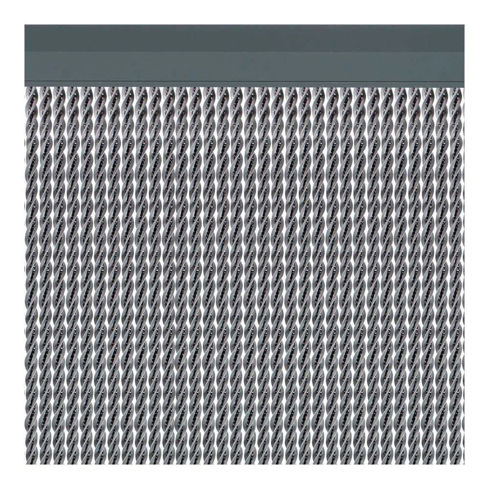 Cortina Per Porta Modelo "Manacor" Cor Prata 90x210cm M63577 Acudam