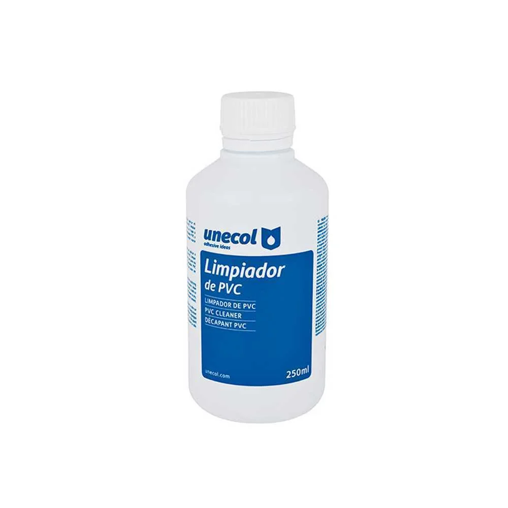 Produto de Limpeza para Pvc, Garrafa Plástica 250ml A207 Unecol