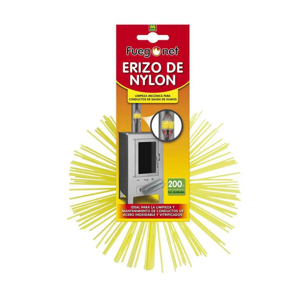Ouriço de Nylon para Limpar Fuligem Ø200mm Fuegon.