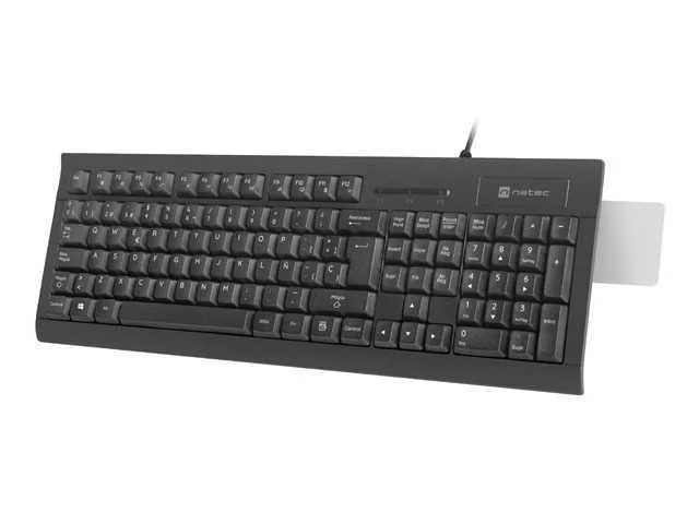 Teclado Internacional Natec Morey Leitor Cartões