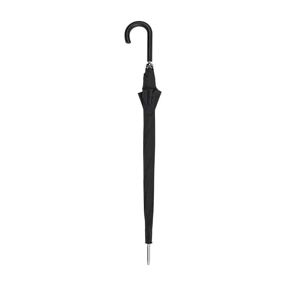 Guarda-Chuva Automático Golf 8 Varetas Ø75cm Cabo Curvo Preto Clima