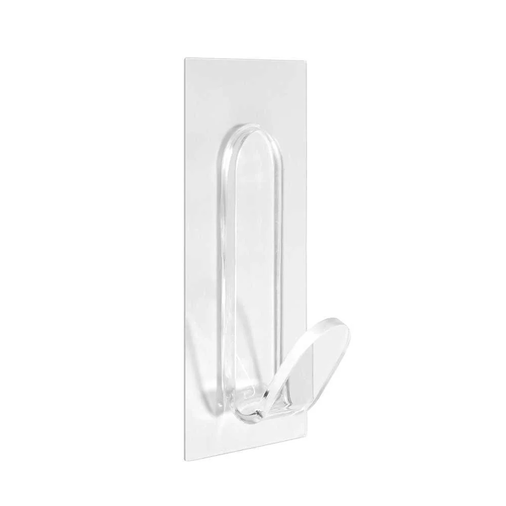 Cabide Aderente Reutilizável "J" Transparente 129.