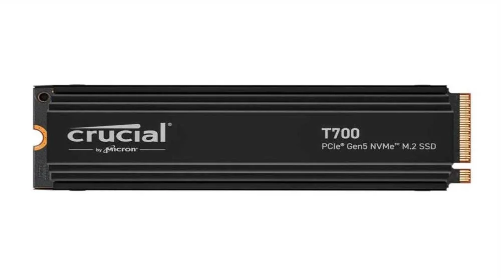 Crucial T700 with heatsink   2TB PCIe Gen5 NVMe M.