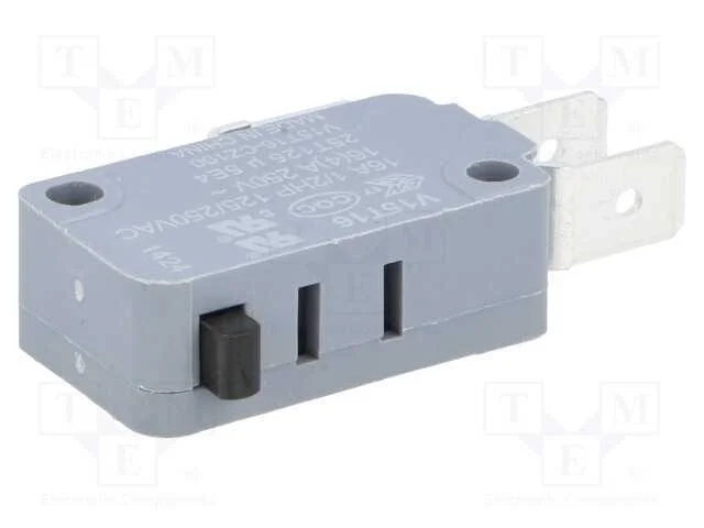 Microinterruptor SNAP ACTION, sem alavanca, SPDT,.