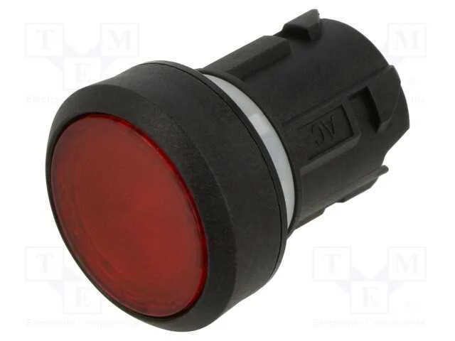 Interruptor: de Pressão, 22mm, Pos.Estáv: 1, Vermelho, Plano, Pos: 2