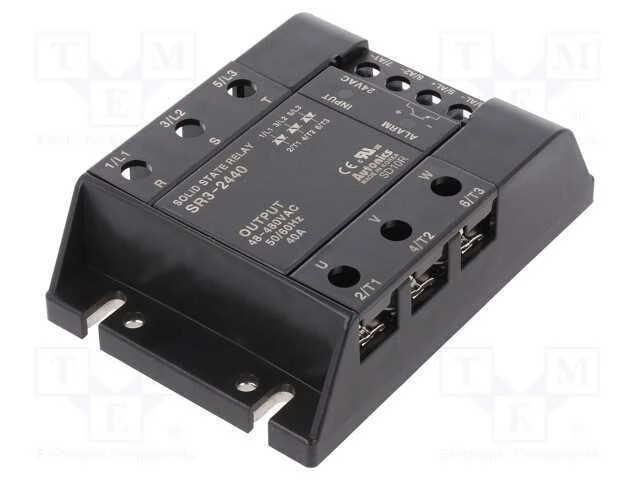 Relé: semicondutores, 40A, Ucom: 48÷480VAC, 3-fás.