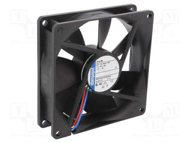 Ventilador: DC, transversal, 24VDC, 92x92x25mm, 8.