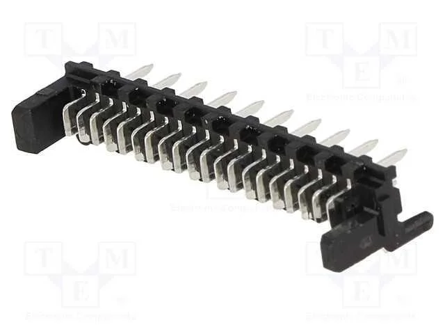 Tomada, fio-placa, macho, PIN: 20, 1,27mm, THT, P.