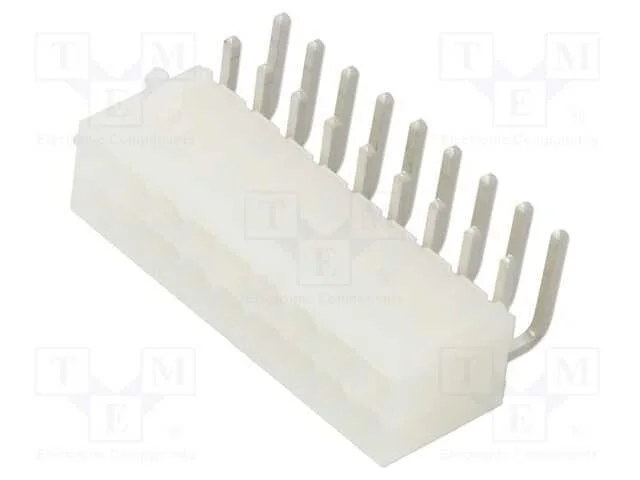 Tomada, Fio-Placa, Macho, Mini-Fit Jr, 4,2mm, Pin: 18, Tht, 13a