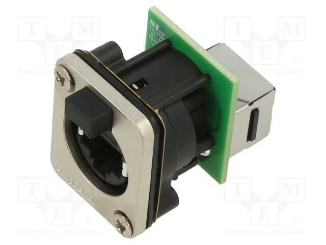 XLRnet, D Type, Ethernet Chassis Mounts with Cap,.
