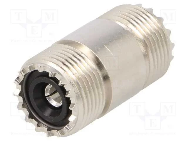 Conector, UHF fêmea,em ambos os lados, simples