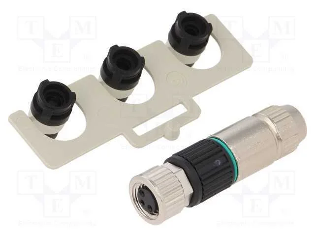 Conector: M8, fêmea, PIN: 3, simples, com cabo, f.