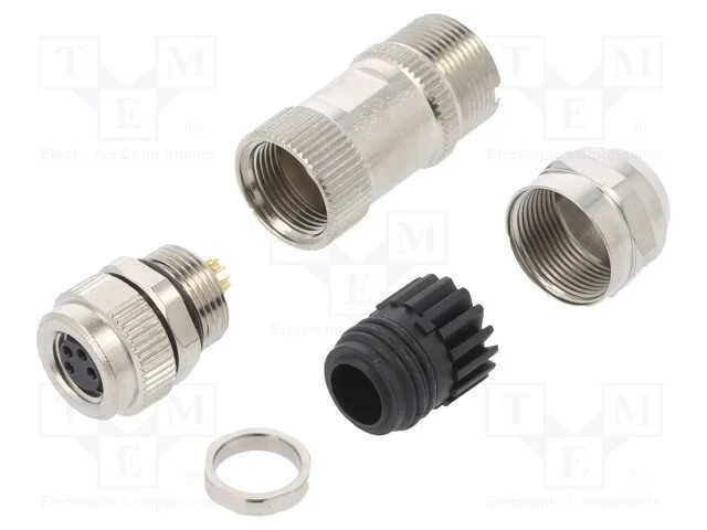 Conector: M8, fêmea, PIN: 4, simples, com cabo, f.