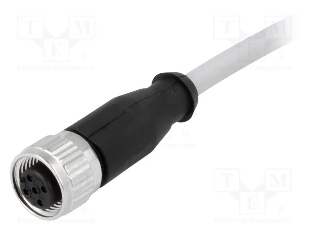 Ficha, M12, Pin: 5, Fêmea, Código A-Devicenet / Canopen, 10m, Fios