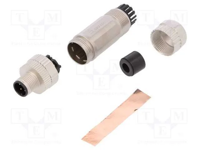 Ficha, M12, Pin: 4, Macho, Código A-Devicenet / Canopen, com Cabo