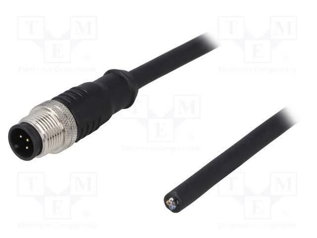 Ficha, M12, Pin: 5, Macho, Código A-Devicenet / Canopen, Ip65,Ip67