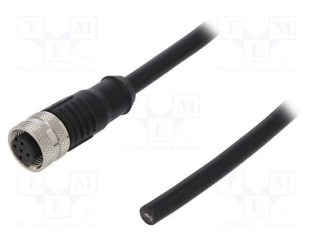 Ficha, M12, Pin: 5, Fêmea, Código A-Devicenet / Canopen, Ip65,Ip67