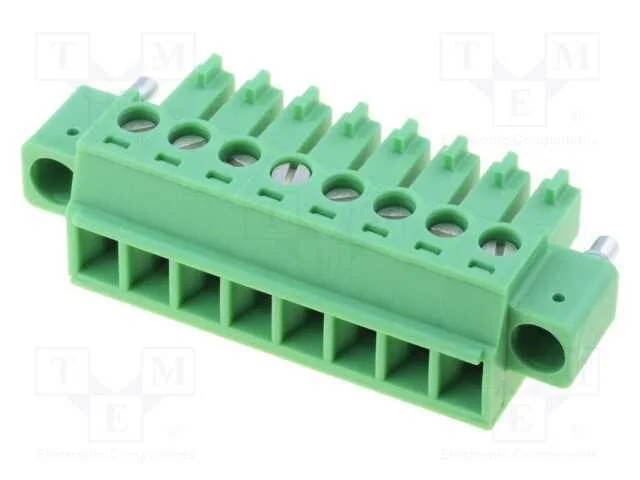 Bloco terminal separável, 3,81mm, faixas: 8, simp.