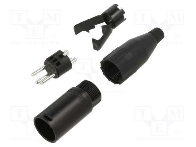 Metal Plug Str Cord      3 Pin
