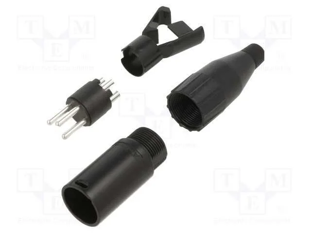 Metal Plug Str Cord Mach 3 Pin