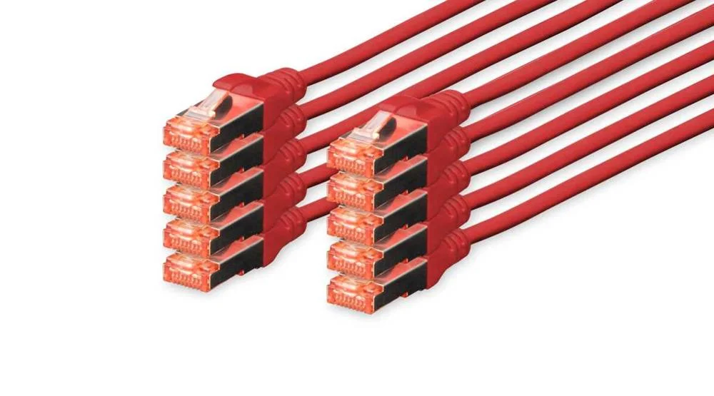 DIGITUS PROFESSIONAL CABO DE REDE VERMELHO 2 M CA.