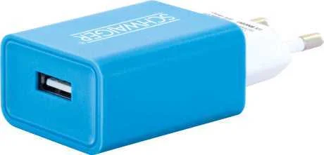 Schwaiger 230v Ladeadapter Usb Weiß/Blau