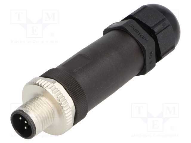 Ficha, M12, Pin: 5, Macho, Código A-Devicenet / Canopen, com Cabo