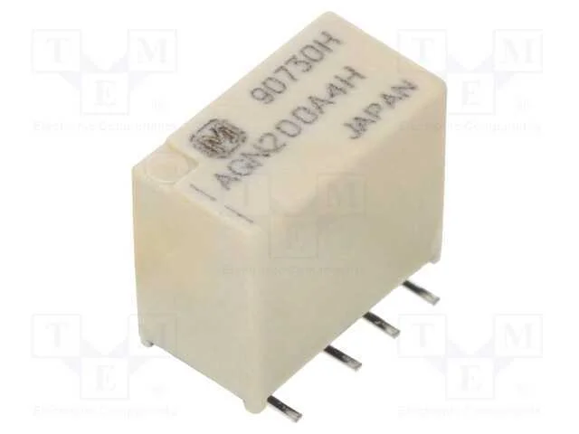 Relé: eletromagnético, DPDT, Ubobina : 4,5VDC, Ic.