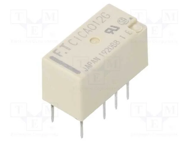 Relé: Eletromagnético, Dpdt, Ubobina : 12vdc, 2a, 0,3a/125vac, Tht