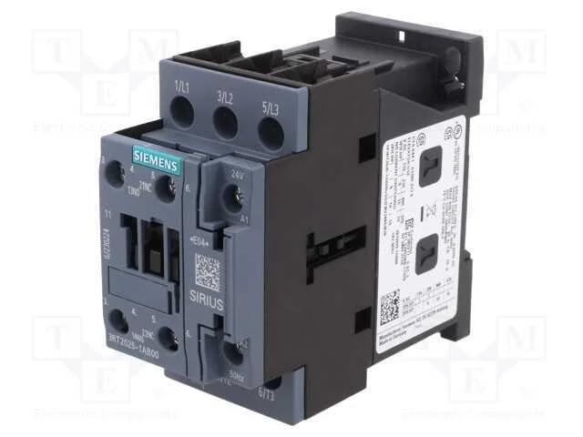 Contator: 3 Polos, No X3, Contatos Auxiliares: No + Nc, 24vac, 17a