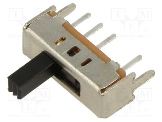 Interruptor: de corrediça, Pos: 3, SP3T, 0,3A/50V.