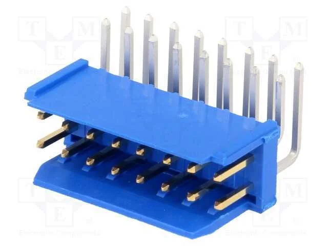 Tomada, fio-placa, macho, PIN: 16, 2,54mm, THT, D.