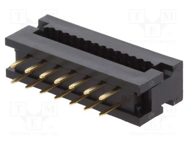 Idc de Transição, Pin: 14, Idc,Tht, para Fita, 1,27mm, 1a, Preta