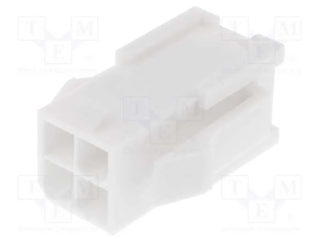 Ficha, Fio-Fio, Macho, Mini-Fit Jr, 4,2mm, Pin: 4, Sem Contactos