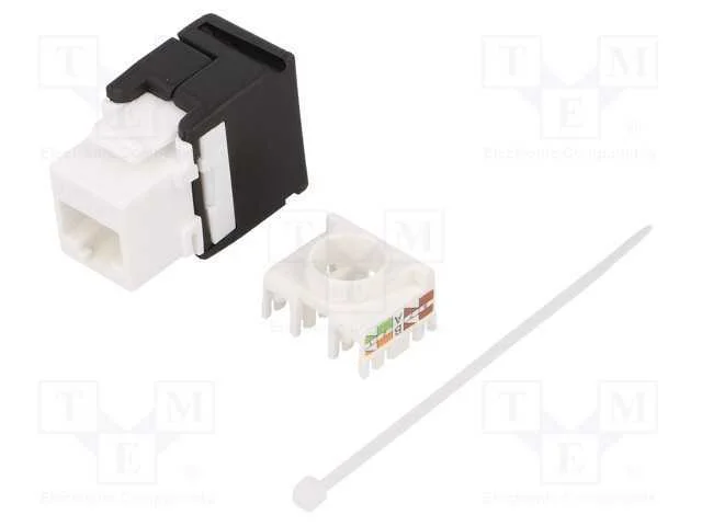 Tomada, RJ45, PIN: 8, Cat: 6, Keystone,não blinda.
