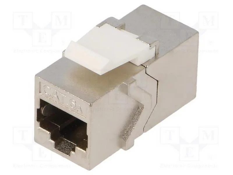 Tomada, conector, PIN: 8, Cat: 6a, blindadas,Keys.