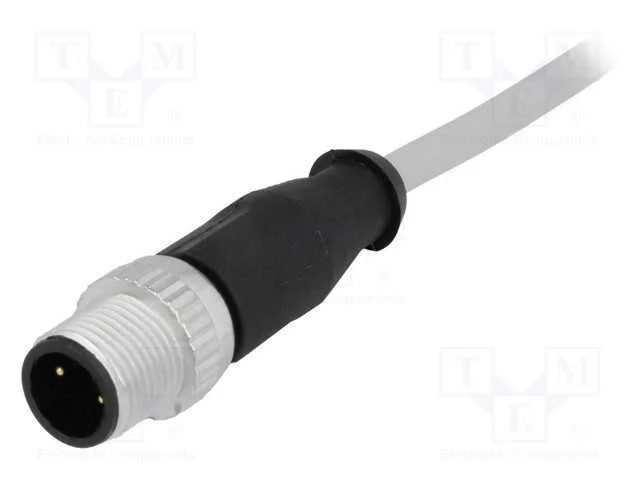 Ficha, M12, Pin: 3, Macho, Código A-Devicenet / Canopen, 5m, Fios