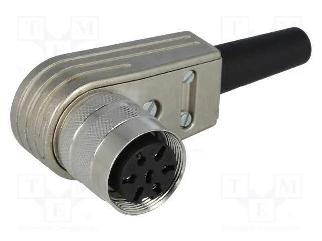 Conector: M16, ficha, fêmea, solda, com cabo, PIN.