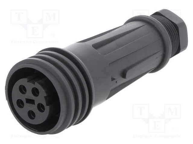 Conector: redondos, ficha, fêmea, PIN: 5, rosca e.