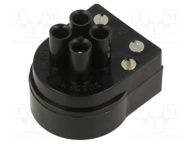 Conector: redondos, ficha, macho, PIN: 3, niquela.