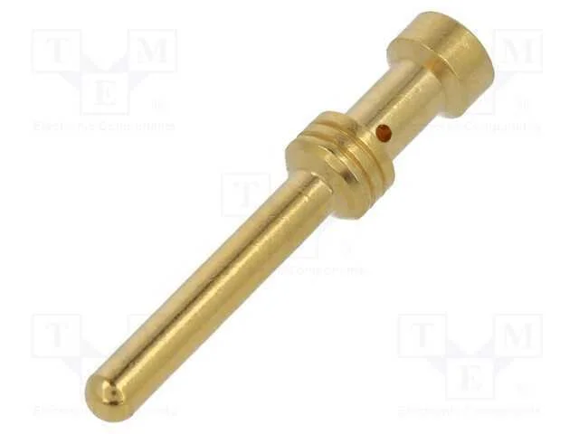 Contacto, macho, liga em cobre, dourado, 1,5mm2, .