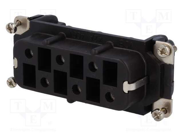 Conector: Hdc, Inserto de Contatos, Fêmea, C146, Pin: 6, 6+Pe, 42a