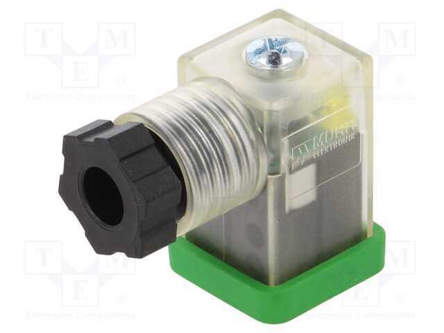 Conector: de Válvulas, Ficha, Formato C, 8mm, Fêmea, Pin: 3, 4÷6mm