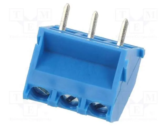 PCB bloco terminal, angulares 45, 5mm, faixas: 3,.